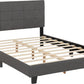 Arran 4'6" Bed - Grey Fabric