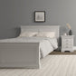 Bordeaux 4'6" Bed High Foot End - Ivory
