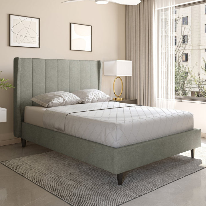 Amelia 5' Bed - Dark Grey Fabric