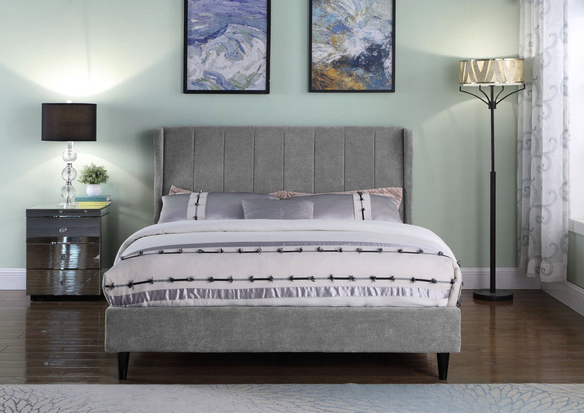 Amelia 5' Bed - Dark Grey Fabric