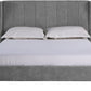 Amelia 5' Bed - Dark Grey Fabric