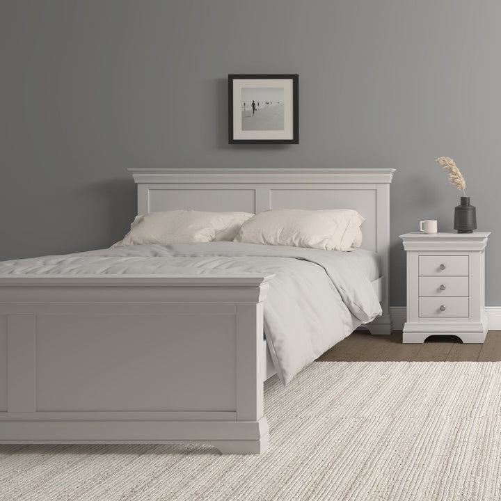 Bordeaux 5' Bed High Foot End - Ivory