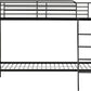Brandon 3' Bunk Bed - Black