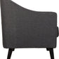 Ashley 1 Seater Sofa - Dark Grey Fabric