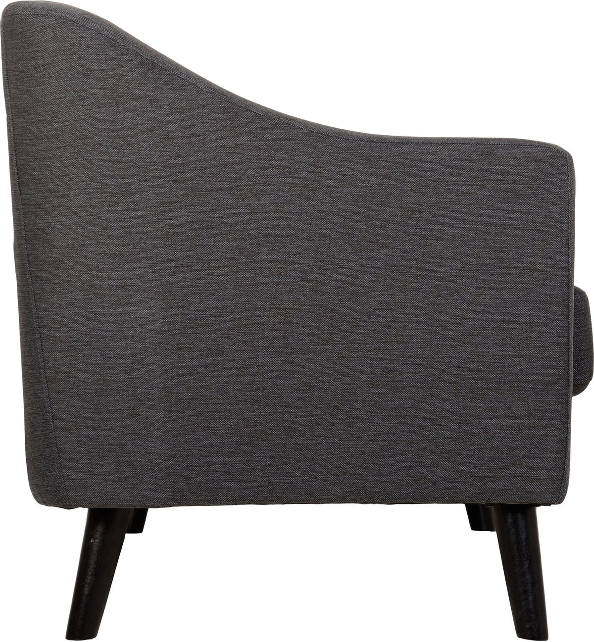 Ashley 1 Seater Sofa - Dark Grey Fabric