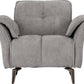 Amalfi 1 Seater Sofa - Grey Fabric