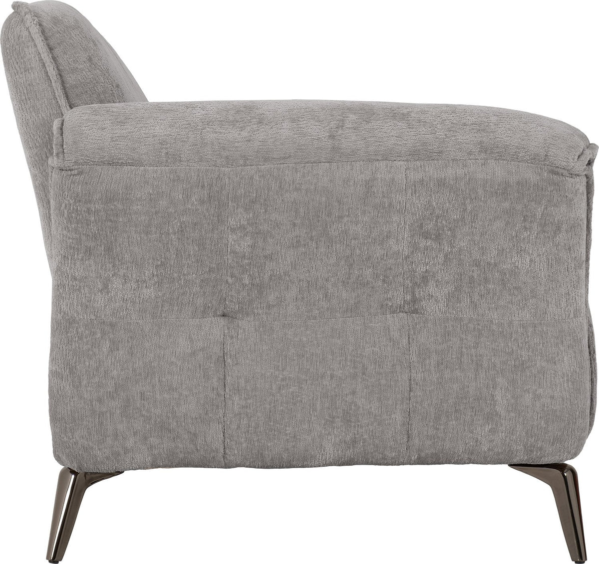 Amalfi 1 Seater Sofa - Grey Fabric