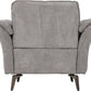 Amalfi 1 Seater Sofa - Grey Fabric
