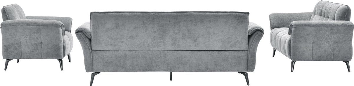 Amalfi 3 Seater Sofa - Grey Fabric