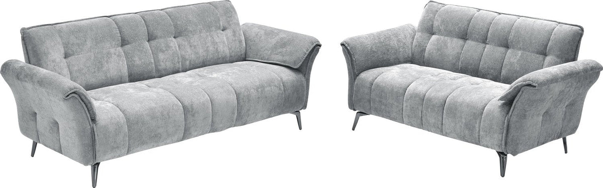 Amalfi 3 Seater Sofa - Grey Fabric