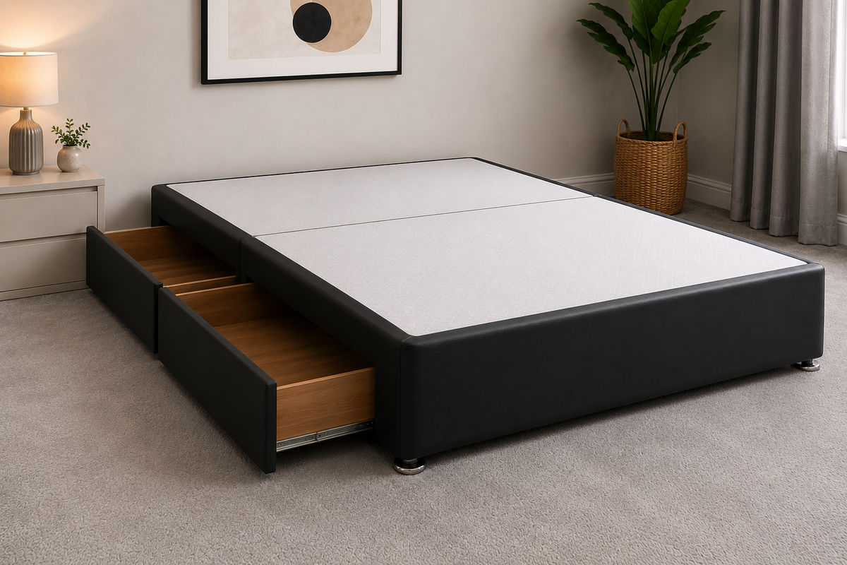 Faux Leather Divan Base