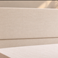 Premium divan base with 137cm floor standing plain headboard