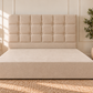 Floor standing headboard 137cm height square button
