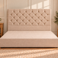 Floor standing headboard 137cm height chesterfield
