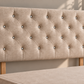Headboard 66cm height chesterfield diamante