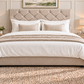 Premium divan base with 137cm floor standing chesterfield diamante headboard