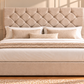 Floor standing headboard 137cm height chesterfield