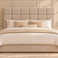 Floor standing headboard 137cm height square button