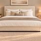 Premium divan base with 137cm floor standing plain headboard