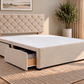 Premium divan base with 66cm chesterfield diamante headboard