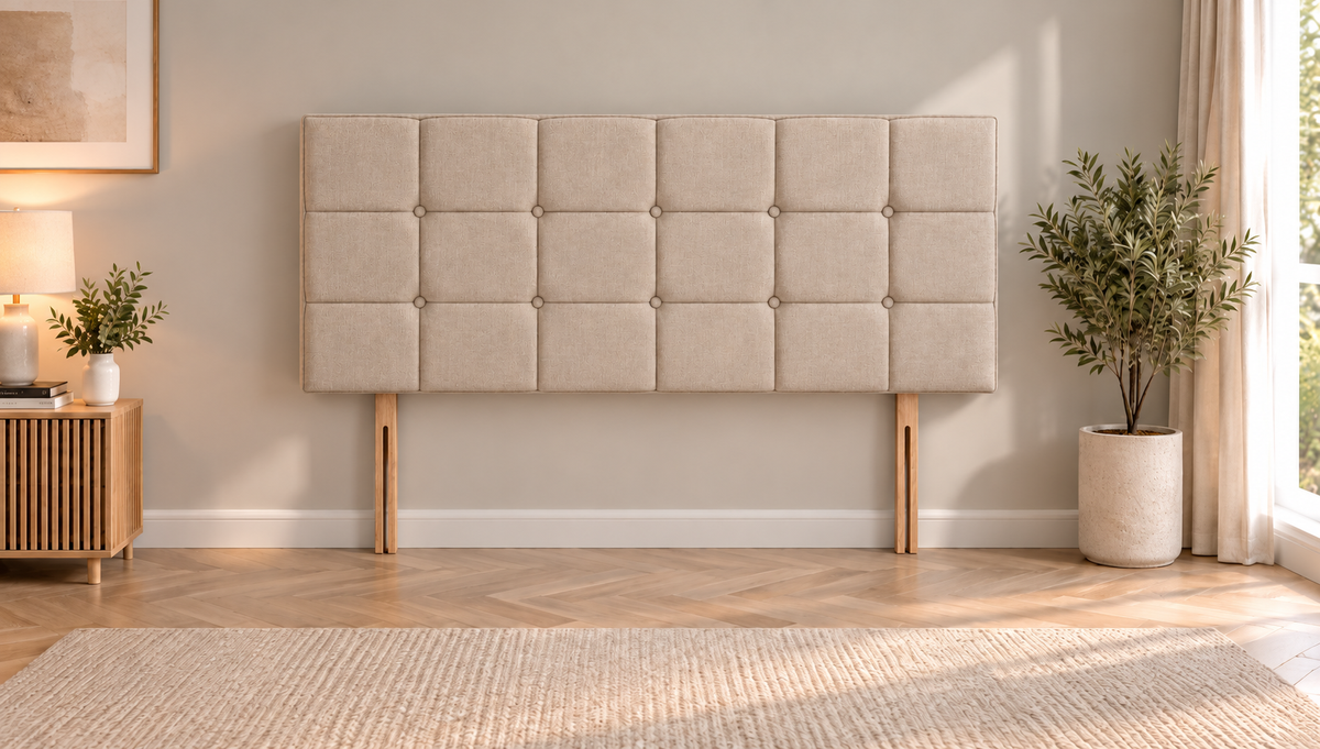Headboard 66cm height square button