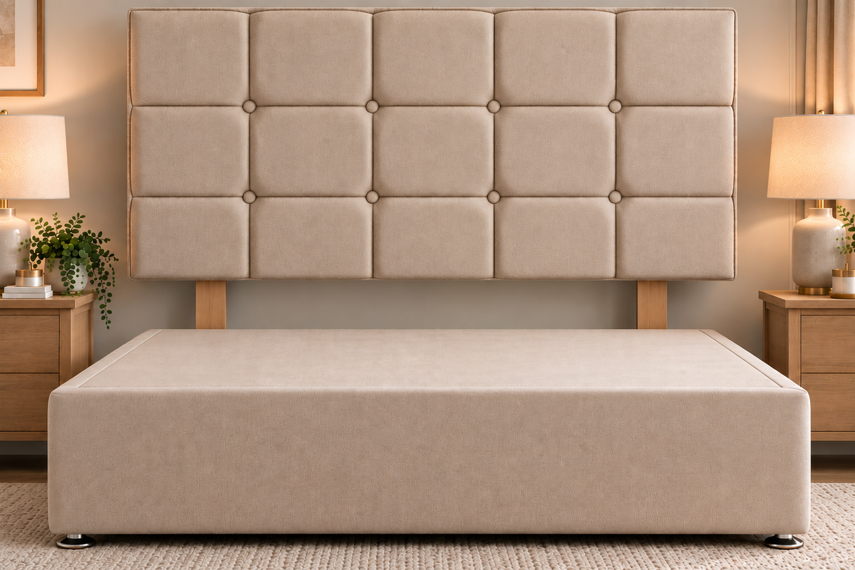 Headboard 66cm height square button