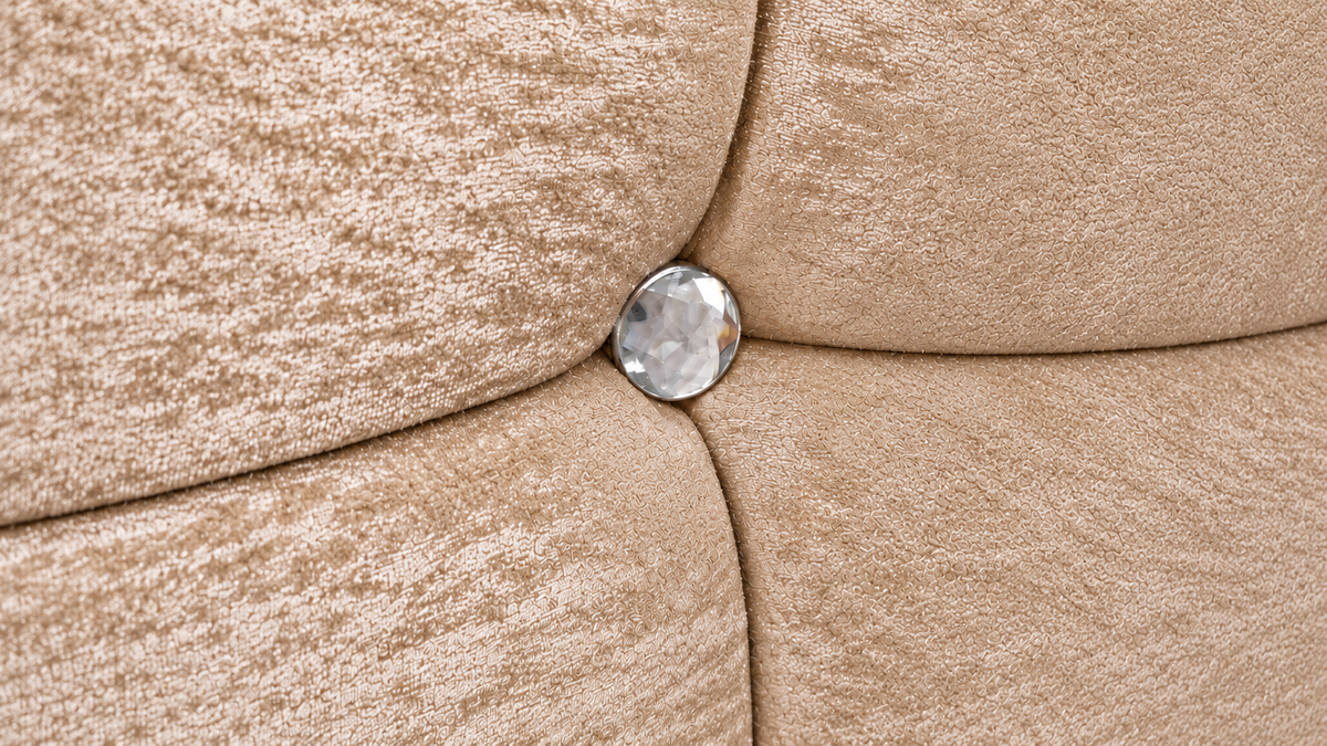 Floor standing headboard 137cm height square diamante