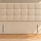 Floor standing headboard 137cm height square diamante